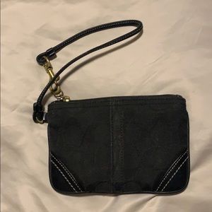 Black Coach Wristlet